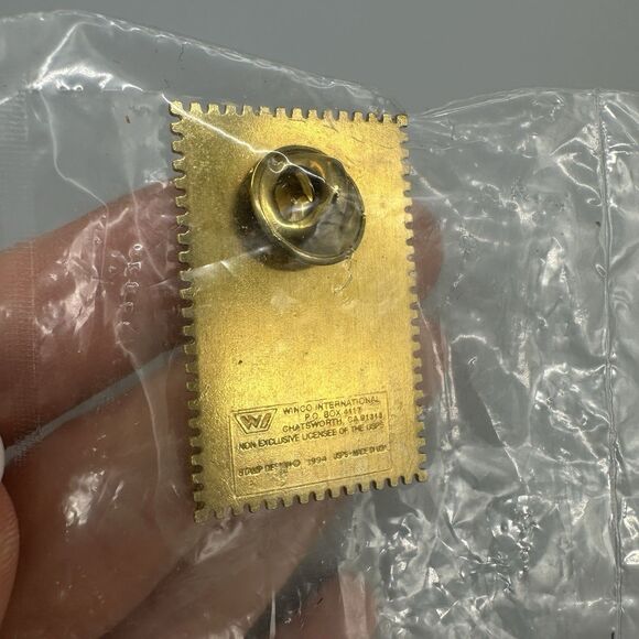 World Cup 1994 FIFA USPS Stamp Lapel Pin Soccer Pin 29-cent Stamp Soccer Ball - Picture 2 of 4